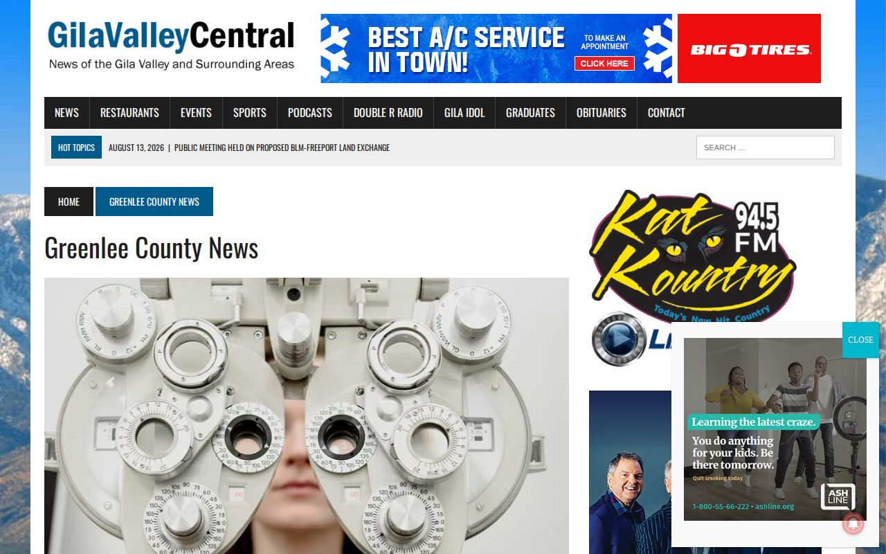 Greenlee County crime news category at Gila Valley Central